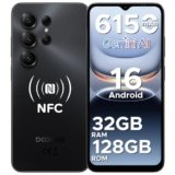 DOOGEE NOTE 56X PRO Android 16 Smartphone, 6150mAh Batteria, UNISOC T7225 Telefono, 6.56″HD+90Hz Display, 32GB+128GB, 13MP+8MP Cellulare, NFC/Widevine L1/Face Unlock/Side Fingerprint Recognition, Nero