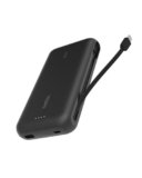 Belkin Caricabatteria portatile, power bank 20K PD 30 W con cavo integrato, ricarica rapida USB-C Power Delivery, caricabatteria portatile per iPhone 16 Series, iPad Pro, Galaxy S25 Series ecc, Nero