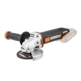 WORX WX800.9 Smerigliatrice Angolare a Batteria 20V, Impugnatura Supplementare, 8.600 giri/min, Diametro del Disco 115 mm – Solo Corpo Macchina, Senza Batteria, Caricabatterie e Accessori