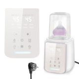 XUXLEKK 8-in-1 Scaldabiberon Portatile, Scaldabiberon Elettrico, Sterilizzatore e Scaldapappa, Display LCD, Timer, Luce Notturna, Controllo Temperatura,Scalda Biberon Neonato Portatile per Casa Viaggi