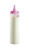 Bestron dispensatoreper impasto, dosatore per impasto da 700 ml, per crepes, poffertjes, pancake, waffle, muffin o ciambelle, colore: Rosa