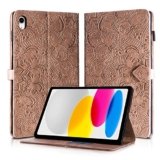Rostsant cover ipad 11 generazione Cover in Pelle PU Portafoglio Magnetico con Portapenne Cover Tablet per iPad 10 Generazione 2022, 10,9 Pollici (A2696 A2757 A2777) Marrone