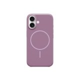 Beats Custodia per iPhone 16 – Custodia protettiva MagSafe, resistente ai graffi, sottile, fodera in microfibra – Tramonto viola