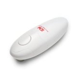 Kitchen Mama Auto Electric Can Opener: Open Your Cans with A Simple Press of Button – Automatic, Hands Free, Smooth Edge, Food-Safe, Battery Operated, YES YOU CAN (White)