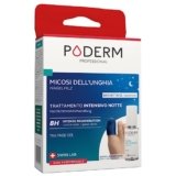 PODERM – MICOSI UNGHIE PIEDE TRATTAMENTO INTENSIVO NOTTE 2 in 1 – Elimina la micosi e rinnova l’unghia durante il sonno | VEGAN | Trattamento professionale piedi/mani | Facile e rapido | SWISS MADE