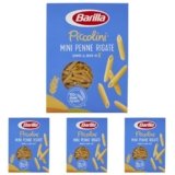 Barilla Pasta Mini Penne Rigate Piccolini, Pasta Corta di Semola di Grano Duro 100% Italiano, 500 gr (Confezione da 4)
