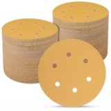 Sruhrak Sanding Discs 150 mm 100 pezzi, sanding disc pad a 6 fori da 150 Grit per Sandpaper for Orbital Sander e tutti gli utensili oscillanti