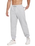 PINSPARK Men’s Fleece Lined Sweatpants Joggers with Pockets Athletic Track Jogger Pants Casual Warm Drawstring Lounge Pants Grey