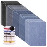 peiqiup 25 Pezzi Toppe Tessuto Decorazione e Riparazione Stirabili Dentro,7.5 cm x 10.5 cm, 100% Cotone Colore Assortite, Forte Adesivo