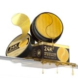 ZZILME 24k Gold Eye Patches – Firming, Glowing & Hydrating Hydrogel Mask for Puffy Eyes, Dark Circles, Wrinkles, Fine Lines, Eye Bags Treatment, Korean Skincare Gifts for Women and Men, 60Pcs