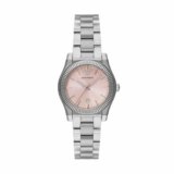 Emporio Armani Orologio Analogico al Quarzo Donna con Cinturino in Acciaio Inossidabile AR11658, Rosa e Argento, 32 mm