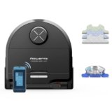 Rowenta, Robot Aspirapolvere X-PLORER Serie 220, Animal & Allergy, Robot Aspirapolvere Lavapavimenti, Potenza di Aspirazione fino a 5600 PA, Autonomia 120 Min, Pulizia Profonda Intelligente, RR9475