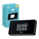 TP-Link M8550 Saponetta WiFi 5G, Router 5G, WiFi 6E AXE3600Mbps Tri-Band, DL 3400Mbps/UL 900Mbps, Batteria da 4700mAh, Porta WAN/LAN Gigabit, Touchscreen, Supporta fino a 32 Dispositivi, VPN Wireguard