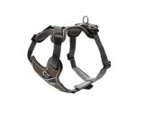 HUNTER DIVO – Pettorina per cani, taglia XS, 34-47 cm, colore: Marrone/Grigio