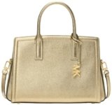 Michael Kors Laila Medium Satchel, Gold-Tone Hardware/Pale Gold