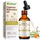 Cyperus Rotundus Oil Hair Removal, Puro Naturale Olio di Cyperus Rotundus 60ml, Riduzione Permanente dei Peli Superflui, Rallenta la Ricrescita, Idratante e Lenitivo, per Corpo, Viso, Ascelle, Gambe