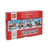 Lego Christmas Train Puzzle | Four Connecting 100-Piece Jigsaw Puzzles