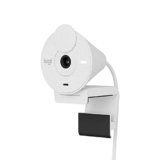 Logitech Brio 300 Webcam Full HD con Otturatore Privacy, Mic con Riduzione del Rumore, USB-C, Streaming, Certificata per Zoom, Microsoft Teams, Google Meet, Correzione Automatica della Luce – Bianco