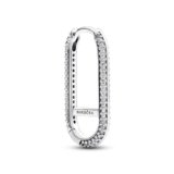 PANDORA ME Orecchino a cerchio grande in argento Sterling con zirconia cubica trasparente