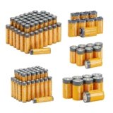 Amazon Basics 108 Count Alkaline Battery Super Value Pack – 48 AA + 36 AAA + 8 C + 8 D + 8 9Volt