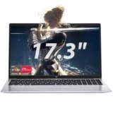 ACEMAGIC 2026 Pc Portatile 17.3 Pollici 16 GB RAM DDR4 512 GB SSD,4 nuclei Processore 4300U,Fino a 3,7GHz,Oltre N150/N95/3500U,5500Mah,Wi-Fi 5,BT5.0,3*USB 3.2,HDMI,Notebook Argento