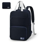 SPAHER Pieghevole Zaino Bagaglio a Mano 40x20x25cm Ryanair Zaino da Viaggio Aereo Piccolo Donna Uomo 20L per Lavoro Scuola Zainetto Porta Pc 14 Pollici Backpack Impermeabile, Blu Scuro