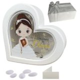 Regalami.Shop Bomboniera Lampada Comunione Bimba Personalizzabile cm 9,5×10 Completa di Scatola, Confetti. Nastro e Bigliettino Personalizzato (Comunione Bimba)