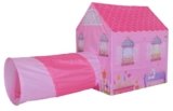 Mima Toys – Pink Cottage Play House with Play Tunnel