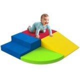 Large Climbing Toys for Toddlers,Foam Climbing Blocks for Toddlers,Baby Soft Foam Blocks for Climbing,4-Piece Soft Play Set,Jungle Gym Indoor for Toddler 1-3 Develop,Color Coordination,Motor skills