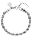 Purelei® Bracciale Vintage (Argento) – Bracciale Donna elegante – Acciaio inossidabile – Lunghezza regolabile 16-19 cm – Ispirato dalle Hawaii e resistente all’acqua