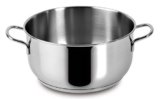 Lagostina Every Casseruola Fonda Ø 24 cm in Acciaio Inox 18/10 con Fondo Lagoseal Plus, Esterno Satinato e Ampie Manicature, Adatta a Tutte le Fonti di Calore, Inclusa Induzione