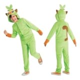 Disguise Grookey Pokemon Kids Costume, Official Pokemon Hooded Jumpsuit with Ears, Classic Size Extra Large (14-16)