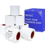 LENVII 40mm x 30mm Etichette Adesive Termiche,1.57 x 1.18 pollici Etichette Termiche,Impermeabile/Resistente all’attrito Per le Stampanti Di etichette Portatili e Desktop(1 rotolo 250 pezzi /8 rotoli)