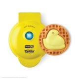 PEEPS x Dash Chick Mini Waffle Maker for Individual Waffles, Hash Browns, Keto Chaffles with Easy to Clean, Non-Stick Surfaces, 4 Inch – Yellow