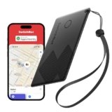 SwitchBot Wallet Finder Card, Smart AirTag compatibile con Apple Find My (Solo iOS), Bluetooth Tracker per chiavi, telefoni, bagagli, fino a 3 anni di batteria (non ricaricabile), IP67 Resistente