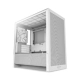 NZXT H3 Flow – Case PC Gaming Micro-ATX – Flusso d’aria ottimizzato – 1 ventola 120mm inclusa – GPU full-size – Radiatore 280mm frontale, 240mm superiore – Scheda madre con conn. posteriore – Bianco