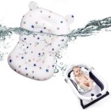 Aolso Cuscino Bagnetto Neonato, Galleggiante Tappetino da Bagno Per Bambini, Riduttore Vaschetta Bagnetto Confortevole, Supporto Pieghevole Per Vasca da Bagno con Cuscino per Bambini