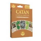 CATAN Cities & Knights Card Accessory (6th Edition) Complete Replacement Set with 36 Commodity Cards & 54 Progress Cards, Made Studio