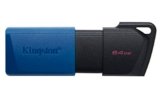 Kingston DataTraveler Exodia M PenDrive USB 3.2 Gen 1 DTXM/64GB – con cappuccio removibile (Nero + Blu)