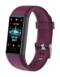 Cloudpoem Contapassi Polso Donna Bambina Orologio Fitness Smartwatch Donna Cardiofrequenzimetro Cronometro Smartband Conta Calorie KM Sonno Notifice Messaggi Impermeabile IP68 per Android iOS Viola
