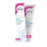 Veet Crema Depilatoria Pelli Sensibili, per Gambe, Braccia, Ascelle e Zona Bikini, 200 ml