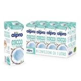ALPRO CLASSICO, Bevanda al COCCO, Alternativa Vegetale al Latte, Naturalmente Senza Lattosio, con Vitamine B2, B12 e D – 8 confezioni x 1 Litro