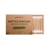 pandoo Cotton Fioc di Bambù | Bastoncini Cotonati Fatti di Bambù da Coltivazione Bio | Versatili, Ecocompatibili e Compostabili | Bastoncini per la Pulizia delle Orecchie | Confezione da 800, 7,5 cm