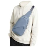 SEAFEW Blue Sling Crossbody Backpack Shoulder Bag for Men Women – Small One Strap Sling Bag Fanny Pack Daypack, Waterproof Nylon Chest Bag for Motorcycle Hiking Travel Gym Sport