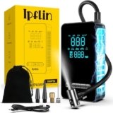 Compressore Aria Portatile 150PSI – Gonfiatore Elettrico Tutto-in-Uno con Display LCD, USB & Type-C per Auto, Moto, Bici, Palla