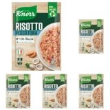 Knorr Risotto alla Pescatora, Risotto Pronto con Ingredienti Naturali, 100% Riso Italiano e Chicci al Dente, Preparazione in Pentola o al Microonde, 175g, 2 Porzioni (Confezione da 5)