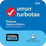 TurboTax Deluxe Desktop Edition 2025, Federal & State Tax Return [PC/Mac Download]