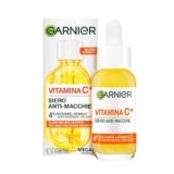 Garnier Siero Vitamina C Anti-Macchie, Illuminante e Rimpolpante, Arricchito con Vitamina C, Niacinamide e Acido Salicilico, Pelle Libera dalle Macchie Scure in Solo 6 Giorni, Incarnato Luminoso, 30ml