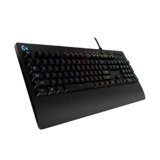 Logitech G G213 Prodigy Tastiera da gioco, tasti retroilluminati RGB Lightsync, resistente agli schizzi, tasti personalizzabili, tasti multimediali dedicati,layout internazionale QWERTY US INT’L-Nero