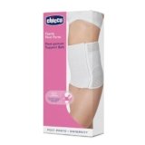 Chicco Fascia Postpartum, Cintura Gravidanza, Aiutana a Sostenere e Contenere la Zona Addominale Senza Comprimere, in Tessuto Traspirante con Pratica Apertura a strappo, Bianco, Taglia M, Pacco da 1